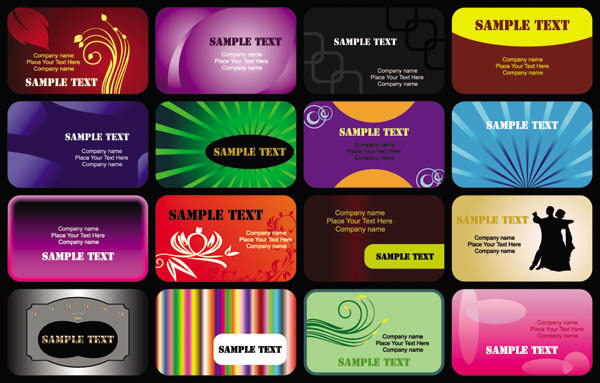 free vector Beautiful business card templates vector